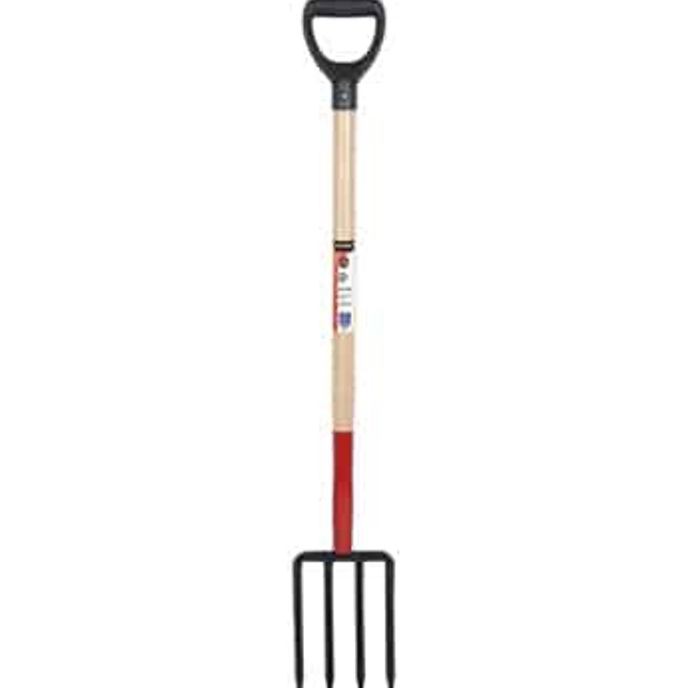 Green Thumb Master Series D-Handle Steel & Wood Digging Fork, 30 in.