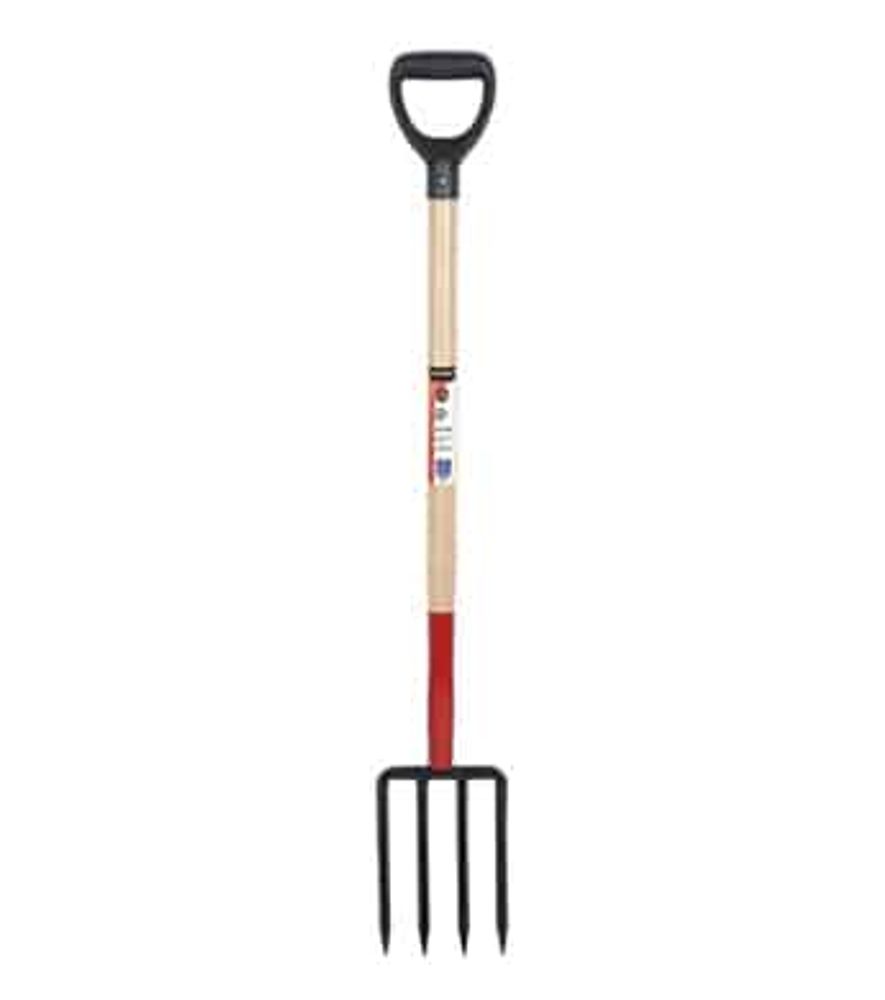 Green Thumb Master Series D-Handle Steel & Wood Digging Fork, 30 in.