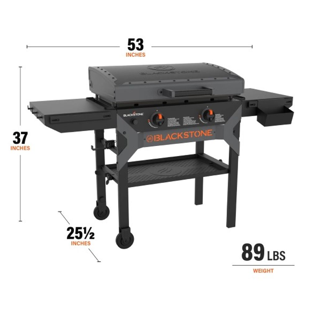 Blackstone, Iron Forged 28" 2-Burner Griddle with Hood