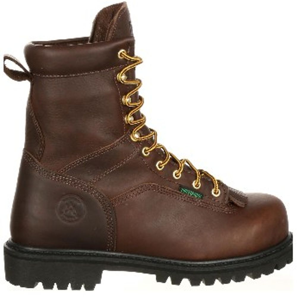 Georgia Boot, Men's Steel Toe Waterproof Lace-To-Toe Work Logger Boot, G8341