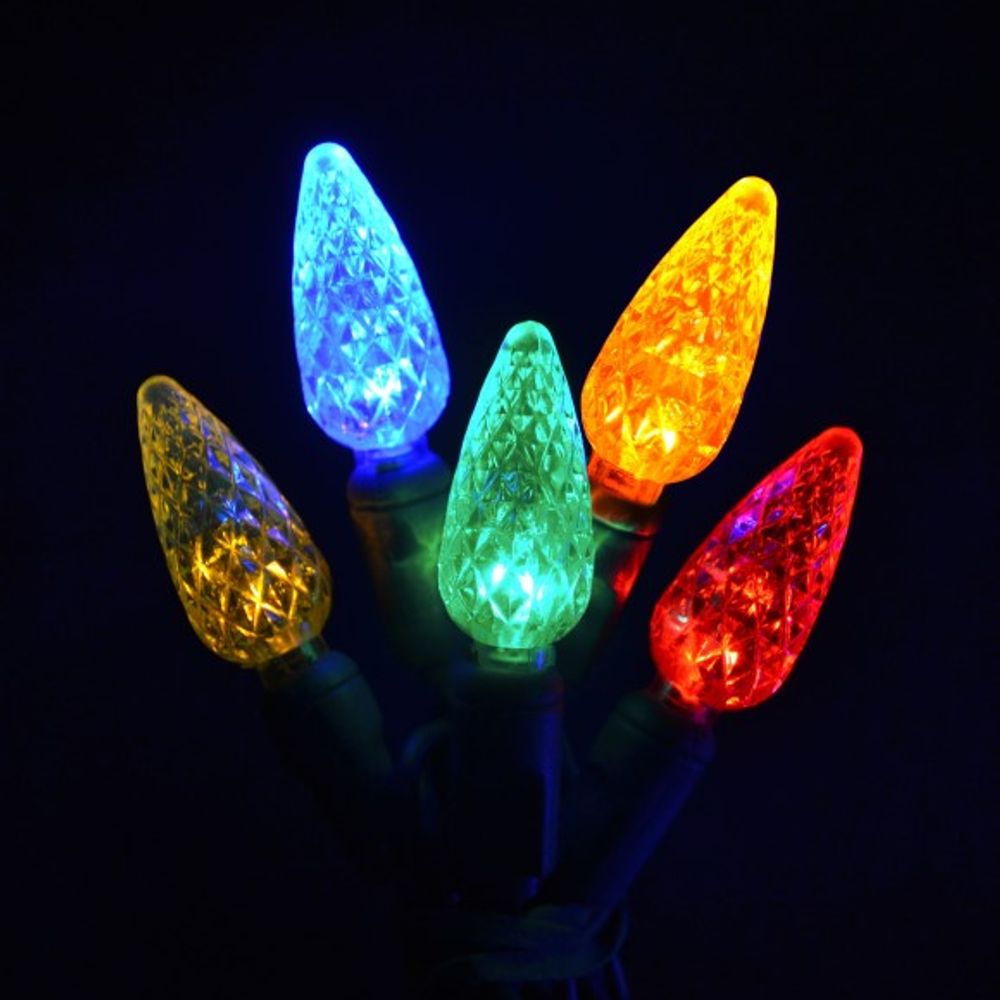 Holiday Bright Lights, Commercial LED C6 Light Set, 50 ct