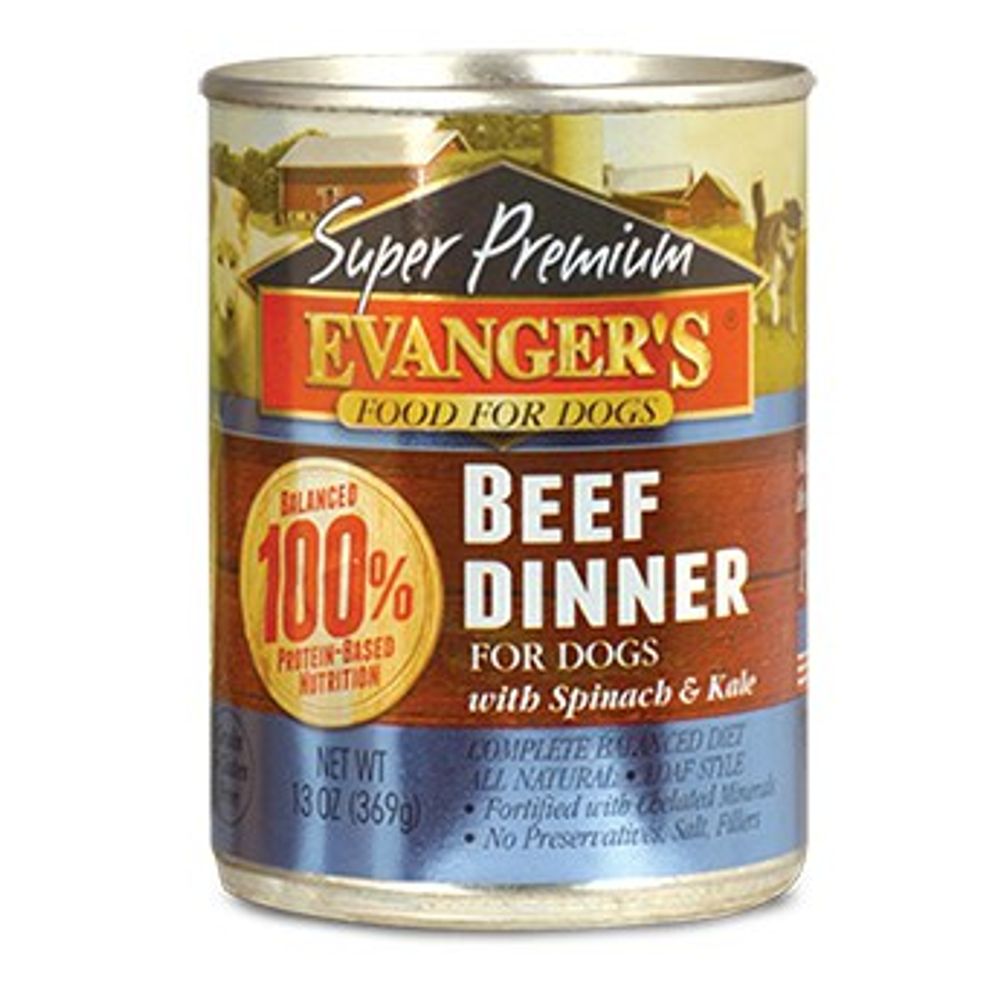 Evanger's, Super Premium Beef Dinner Dog Food, 12.8 oz