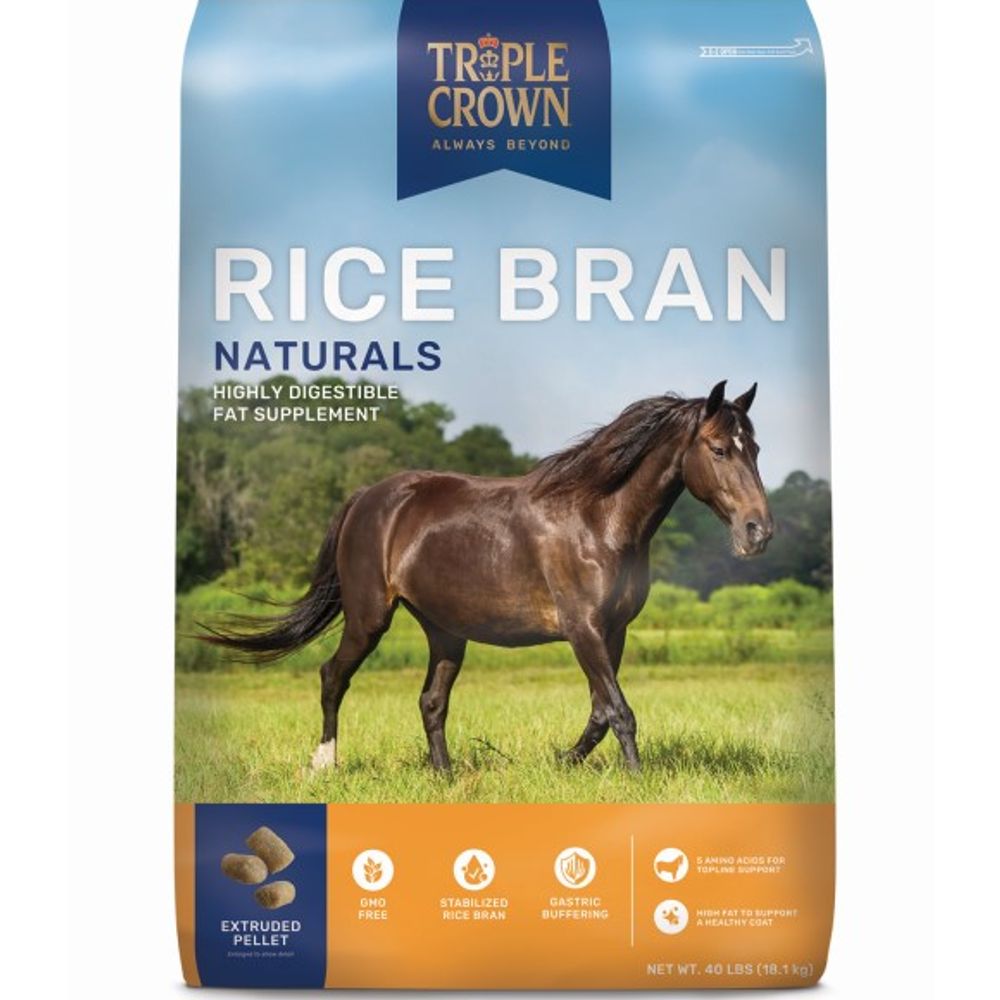Triple Crown, Rice Bran Naturals, 40 lb