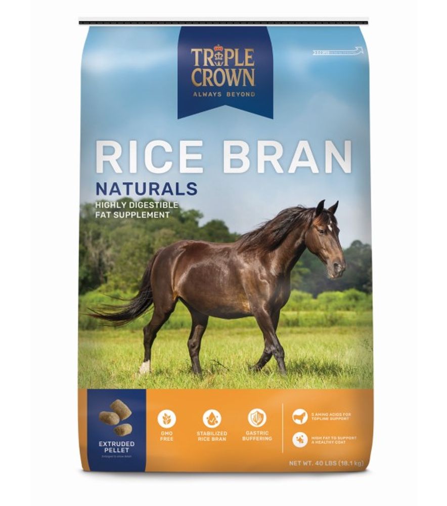 Triple Crown, Rice Bran Naturals, 40 lb