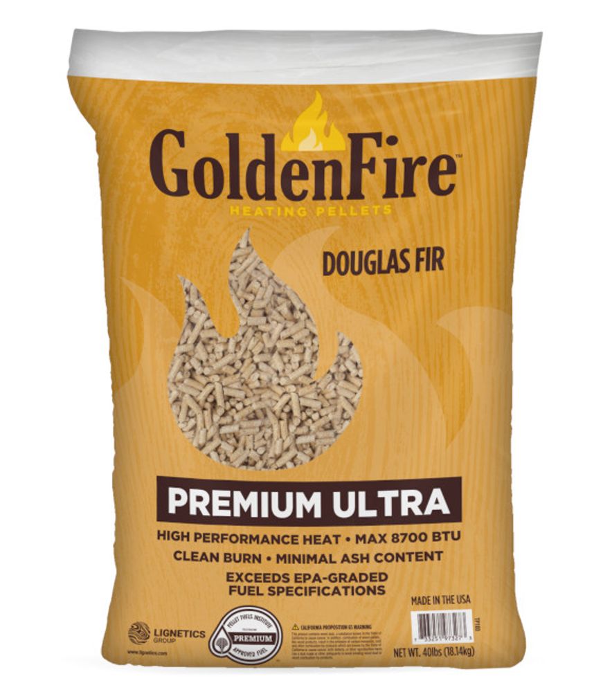Golden Fire, Wood Fuel Pellets, 40 lb