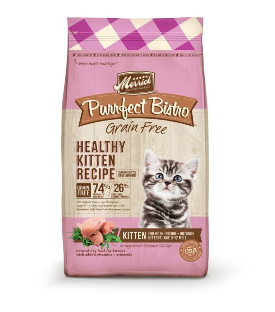 Merrick, Purrfect Bistro Grain Free Healthy Kitten Recipe, 4 lb