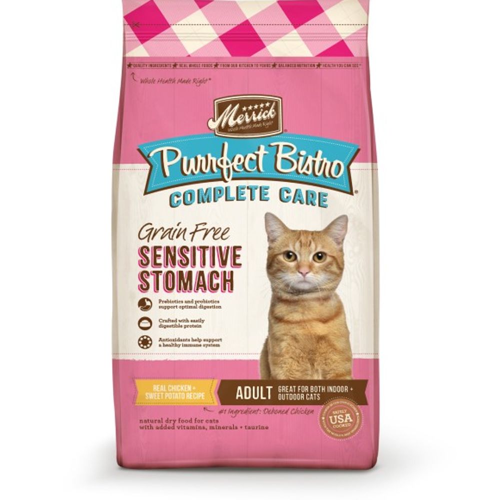 Merrick, Purrfect Bistro Grain Free Complete Care Sensitive Stomach, 4 lb