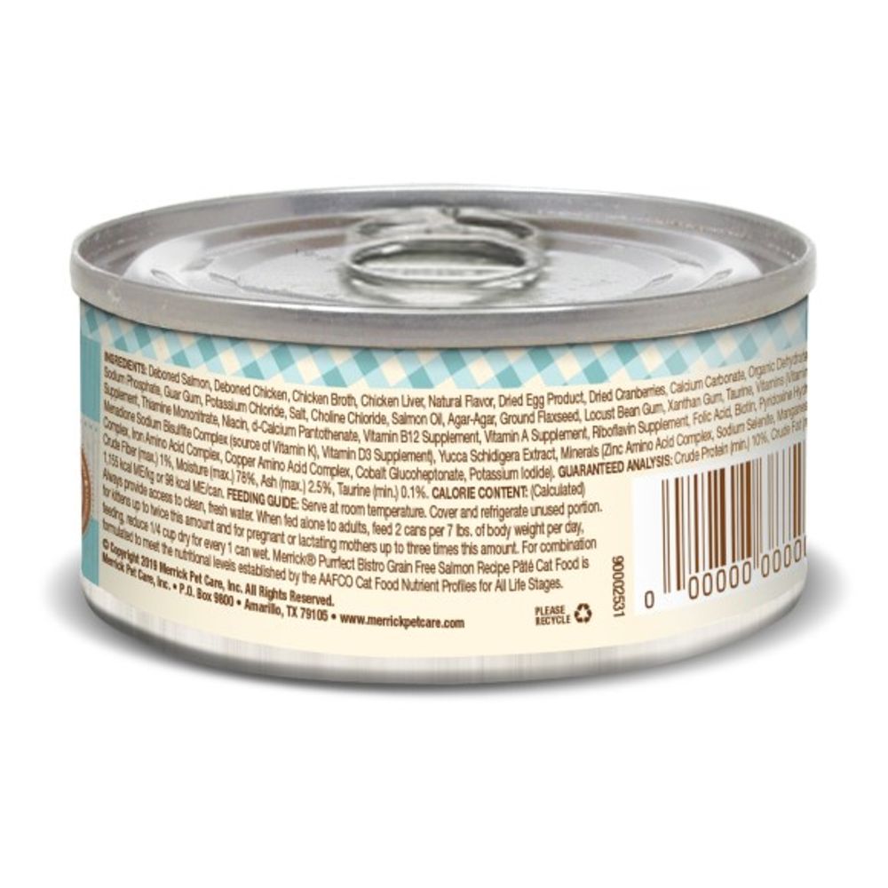 Merrick, Purrfect Bistro Grain Free Salmon Pate, 5.5 oz