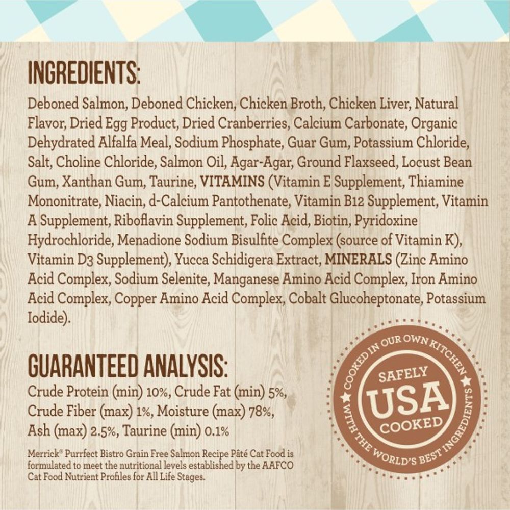 Merrick, Purrfect Bistro Grain Free Salmon Pate, 5.5 oz