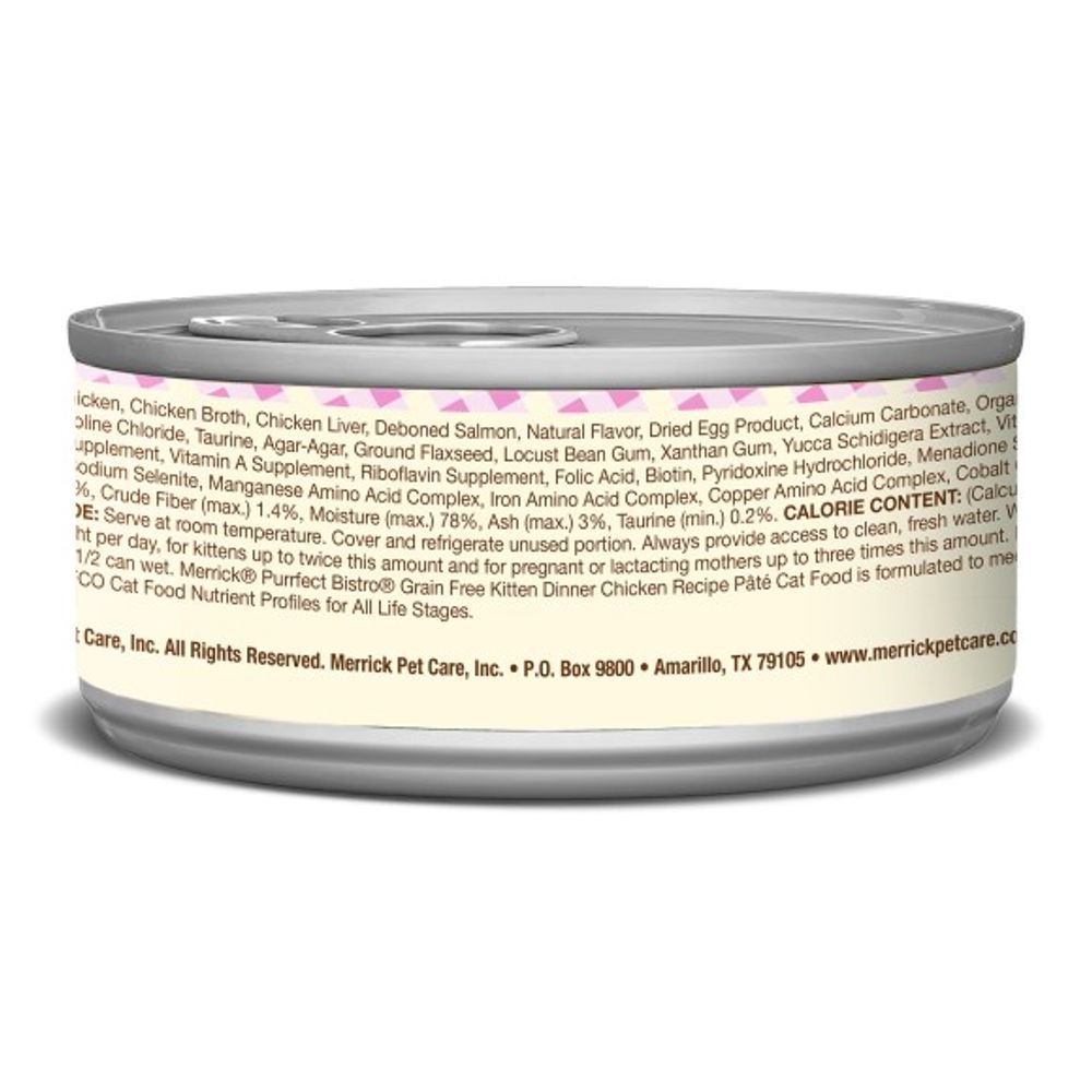 Merrick, Purrfect Bistro Grain Free Kitten Dinner Pate, 5.5 oz