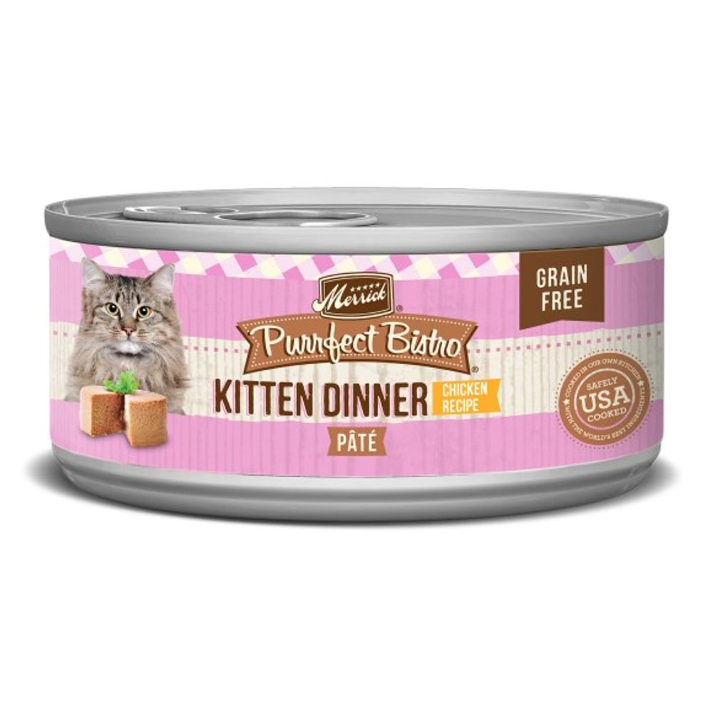 Merrick, Purrfect Bistro Grain Free Kitten Dinner Pate, 5.5 oz