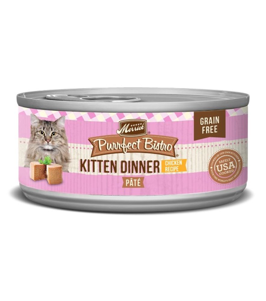 Merrick, Purrfect Bistro Grain Free Kitten Dinner Pate, 5.5 oz