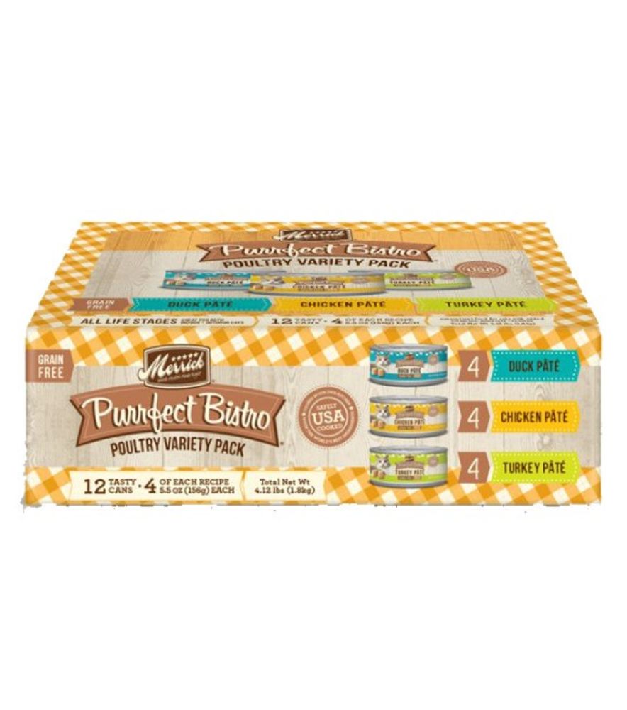 Merrick, Purrfect Bistro Poultry, 12 pk