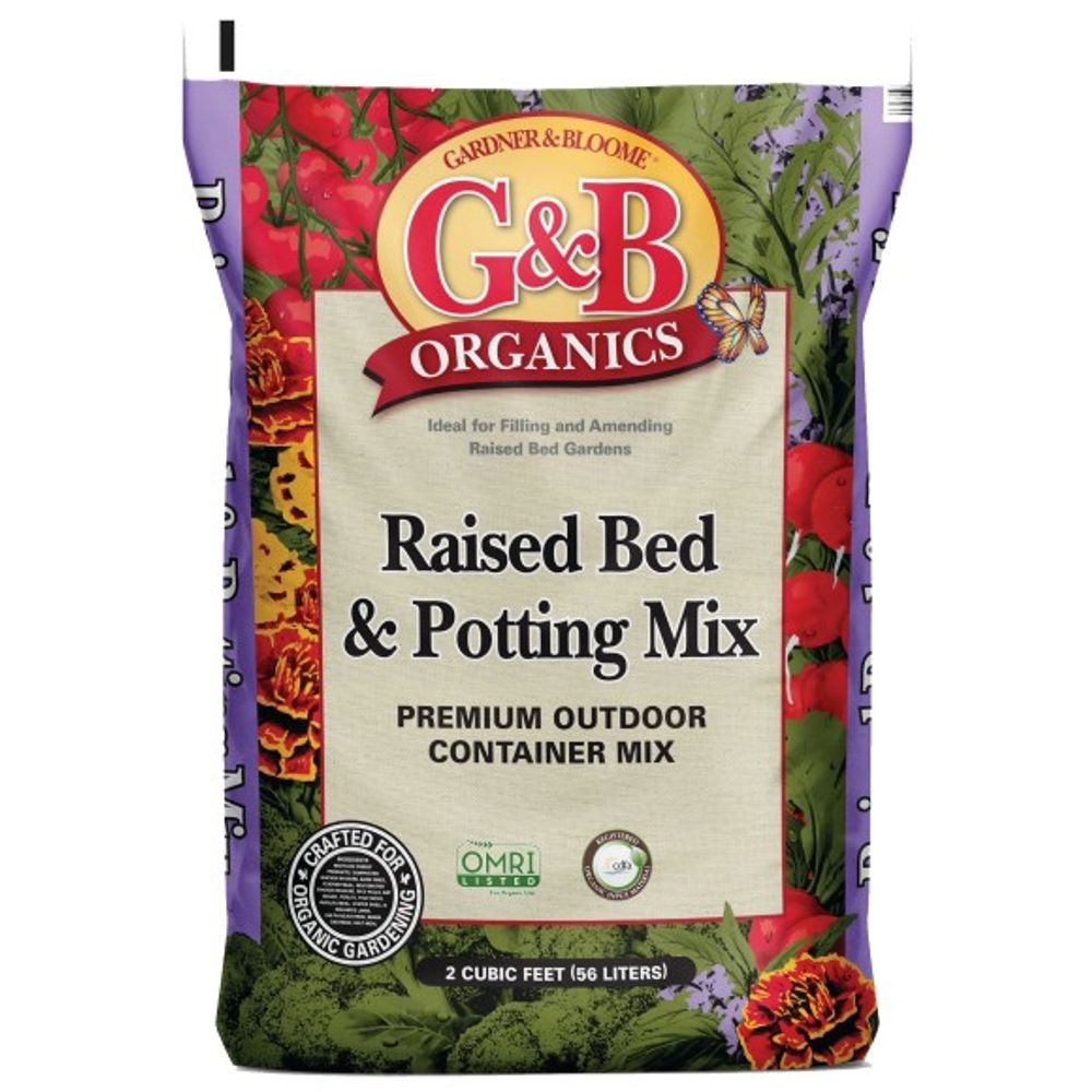 G&B Organics, Raised Bed Potting Mix, 2 cu ft 
