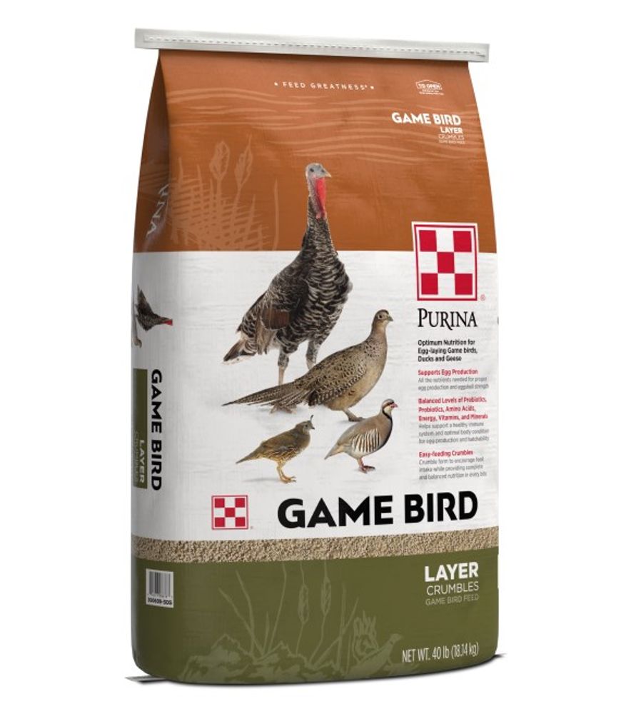 Purina, Game Bird Layer Crumble, 40 lb