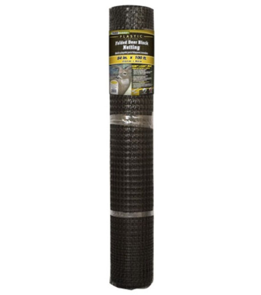 Deer Block Fencing PVC Mesh, Black, 7 ft. X 100 ft.