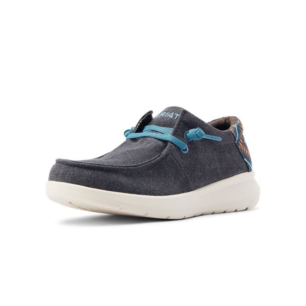 Ariat, Men's Charcoal Blue Aztec Hilo Stretch Lace Shoe, 10044586  