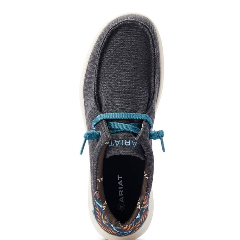 Ariat, Men's Charcoal Blue Aztec Hilo Stretch Lace Shoe, 10044586  