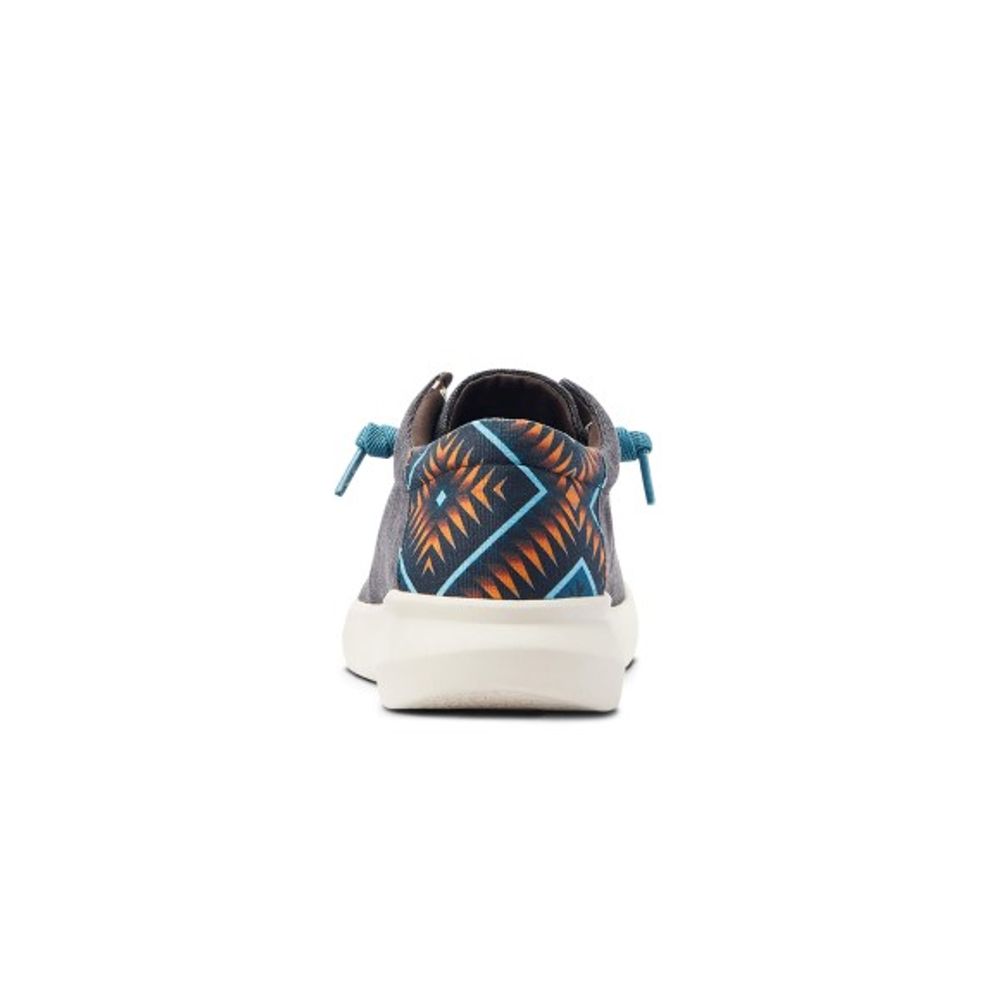 Ariat, Men's Charcoal Blue Aztec Hilo Stretch Lace Shoe, 10044586  