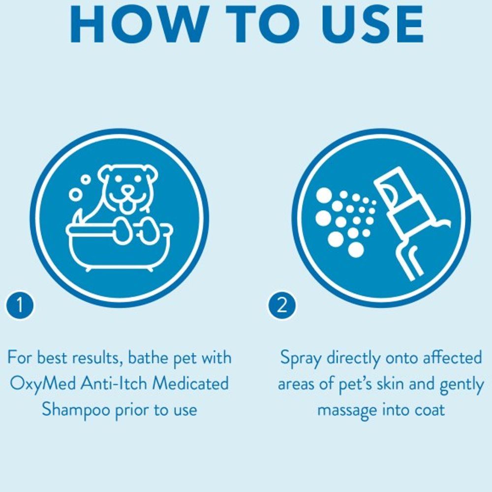 Tropiclean, Oxymed Anti-Itch Medicated Soothing Spray for Pets, 8 oz