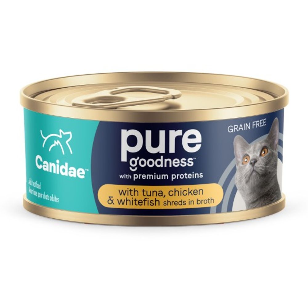 Canidae, Pure Grain Free Tuan Chicken & Whitefish Recipe Cat Food, 2.46 oz