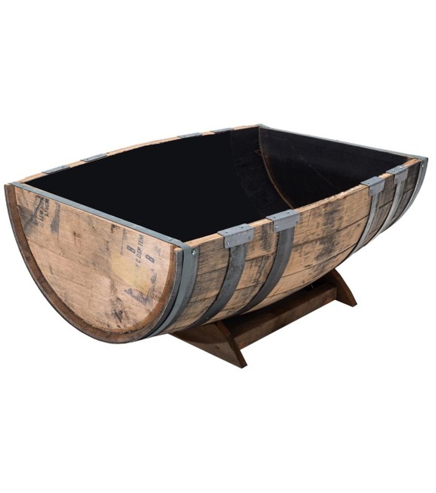 Real Wood Products, Oak Barrel Garden Planter, B110