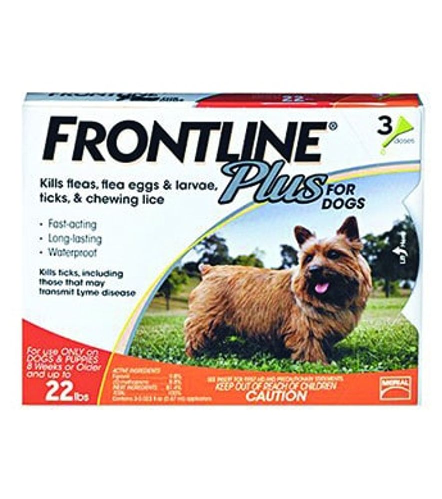 Frontline Plus for Dogs & Puppies, Small 3 pk.