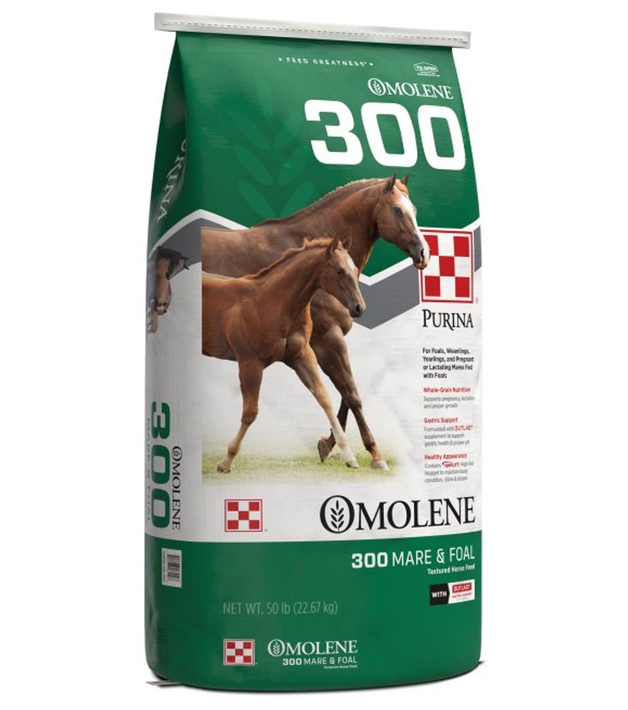 Purina, Omolene 300 Growth Horse Feed, 50 lb