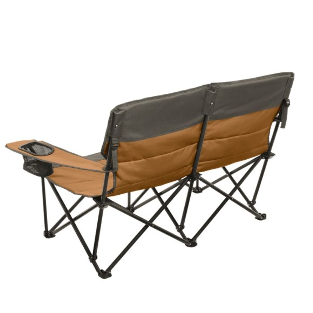 Mountain Summit Gear, Low Folding Love Seat, MSG-QLSL/BRN