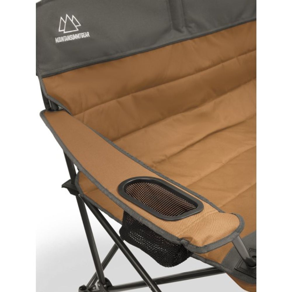 Mountain Summit Gear, Low Folding Love Seat, MSG-QLSL/BRN