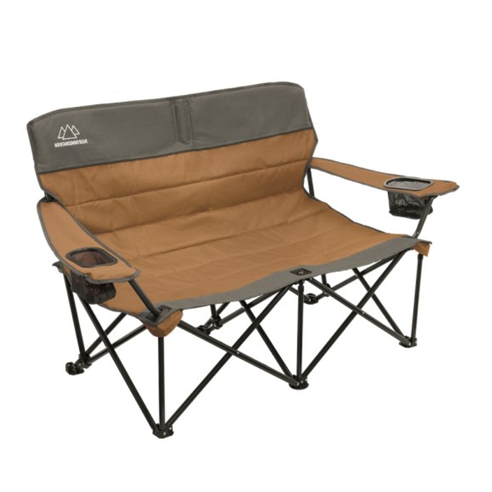 Mountain Summit Gear, Low Folding Love Seat, MSG-QLSL/BRN