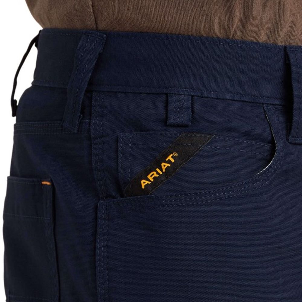 Ariat, Men's Navy Rebar DuraStretch Made Tough Short, 10043172