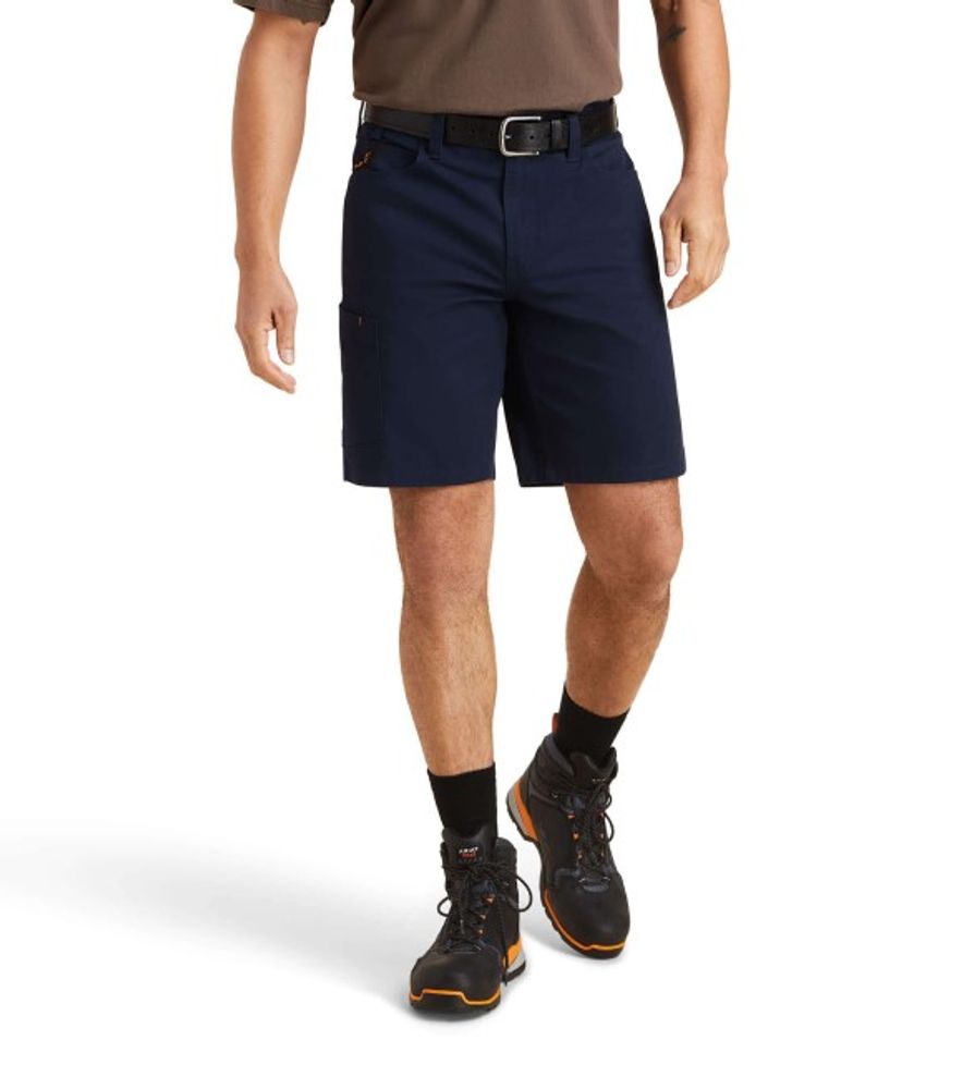 Ariat, Men's Navy Rebar DuraStretch Made Tough Short, 10043172