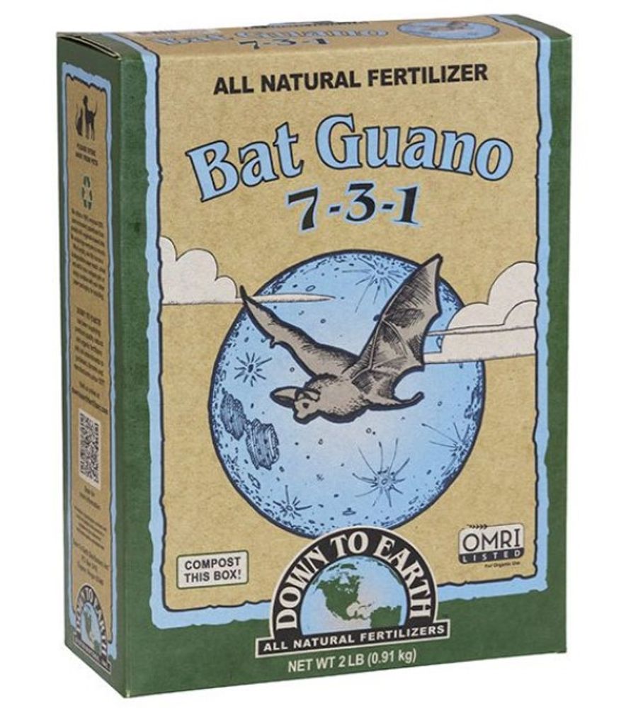 Down to Earth, Bat Guano 7-3-1, 2 lb
