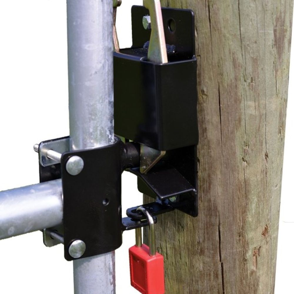 Powerfields, Black 2-Way Gate Latch, P-GL2W