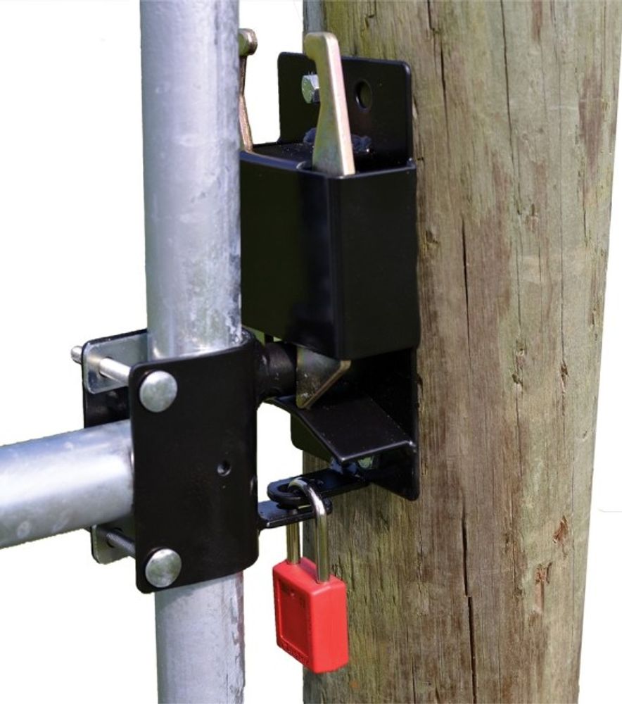 Powerfields, Black 2-Way Gate Latch, P-GL2W