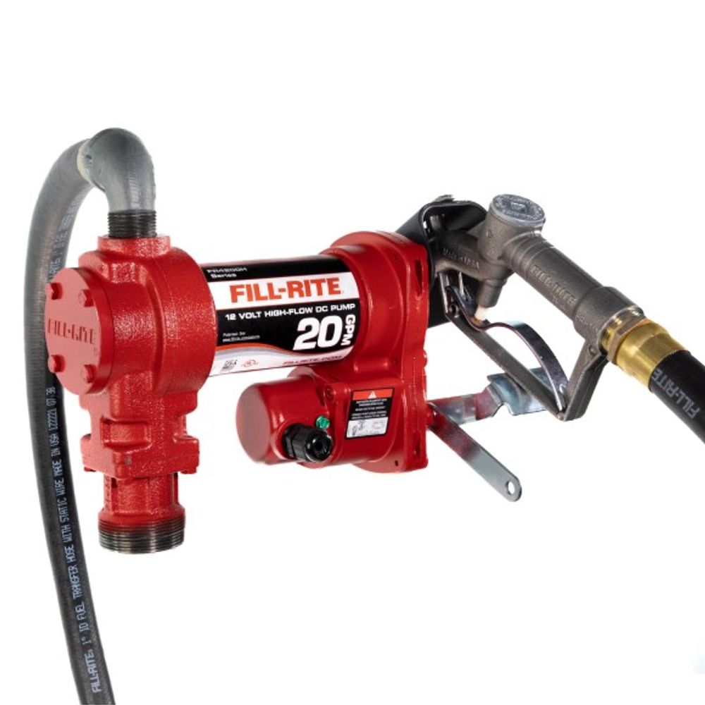 Fill-Rite, 12 Volt DC High Flow Pump Kit with Manual Nozzle