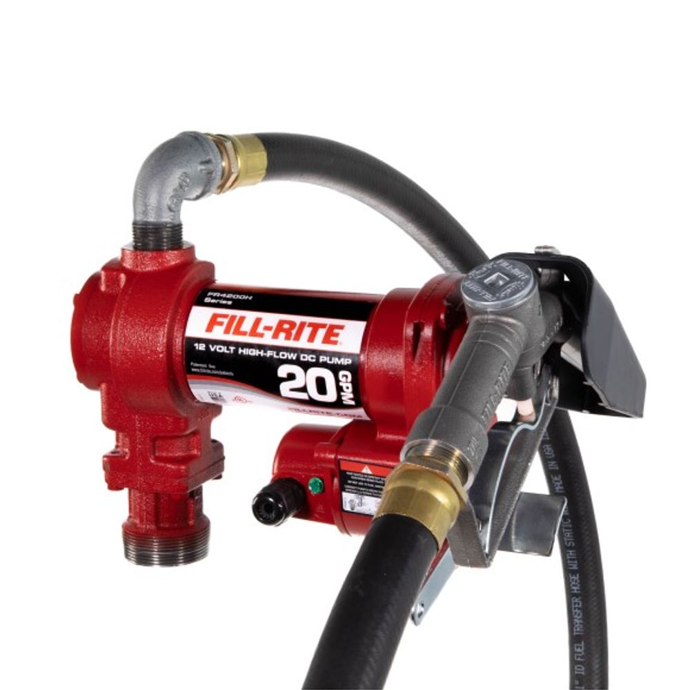 Fill-Rite, 12 Volt DC High Flow Pump Kit with Manual Nozzle