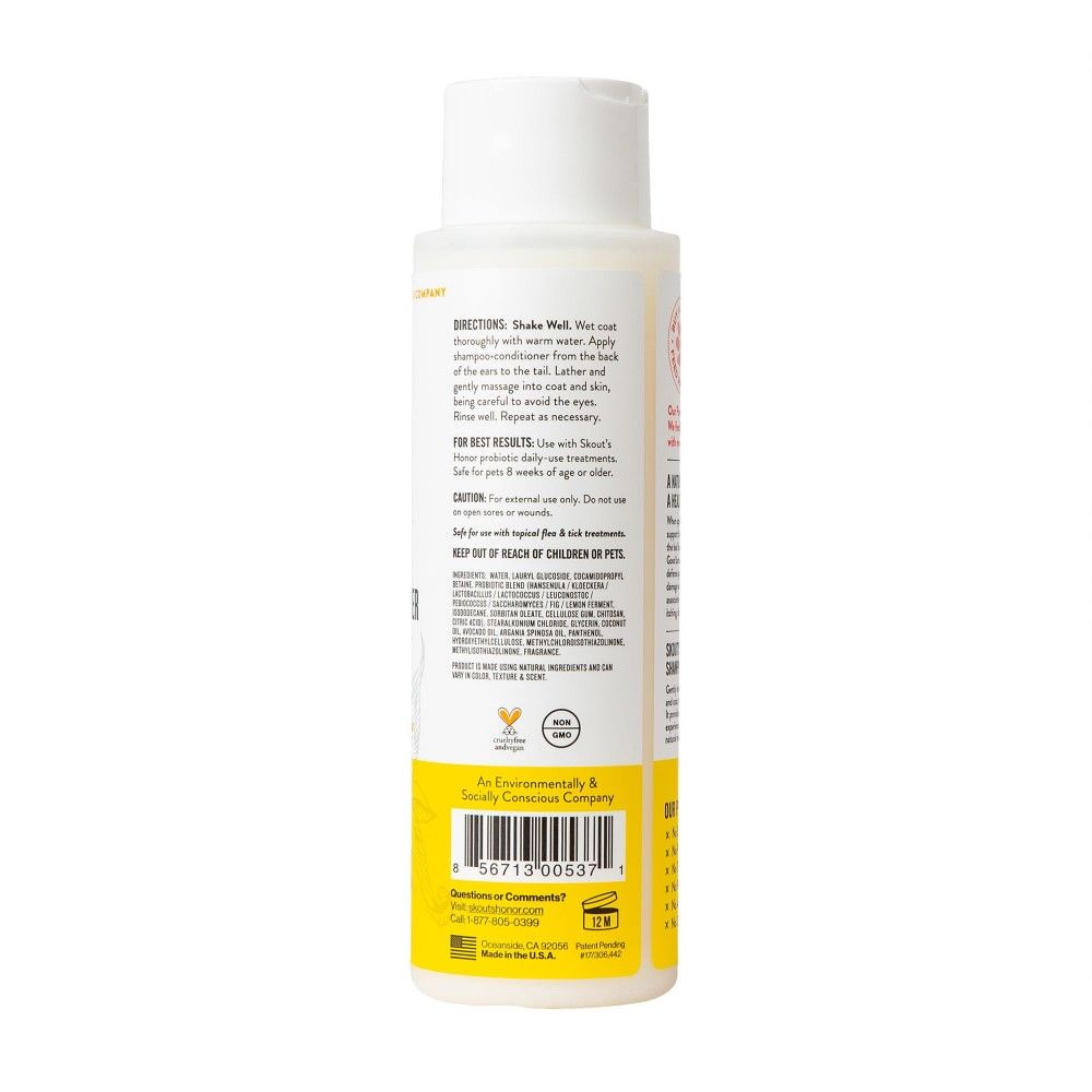 Skout's Honor, Honeysuckle Probiotic Pet Shampoo & Conditioner, 16 oz 