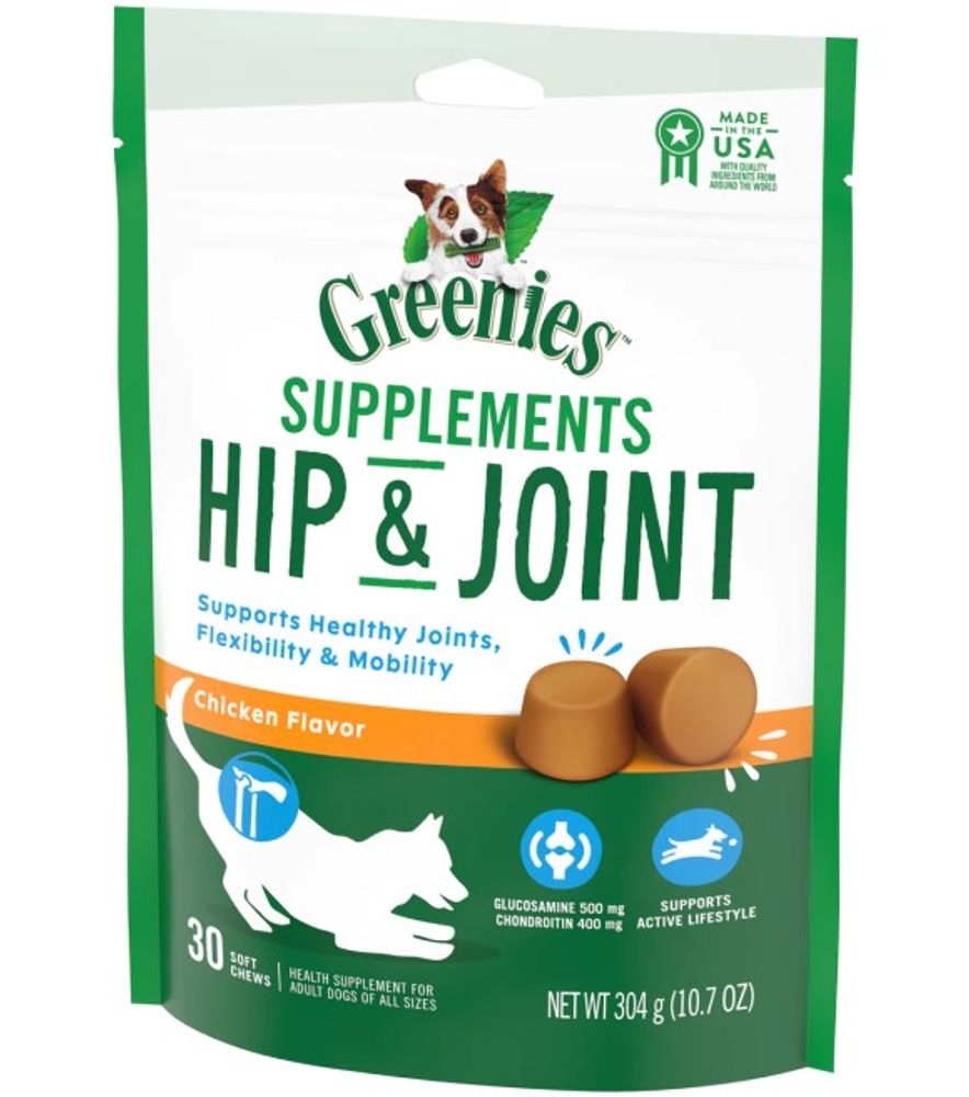 Greenies, Hip & Joint Dog Supplements, 30 count