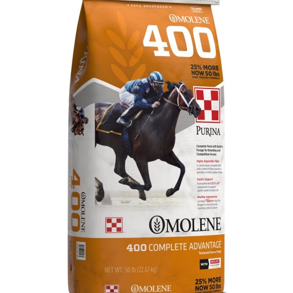 Purina, Omolene 400 Complete Advantage, 50 lb