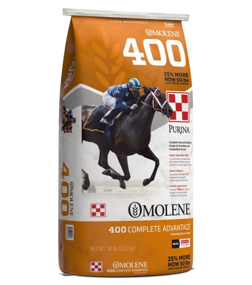 Purina, Omolene 400 Complete Advantage, 50 lb