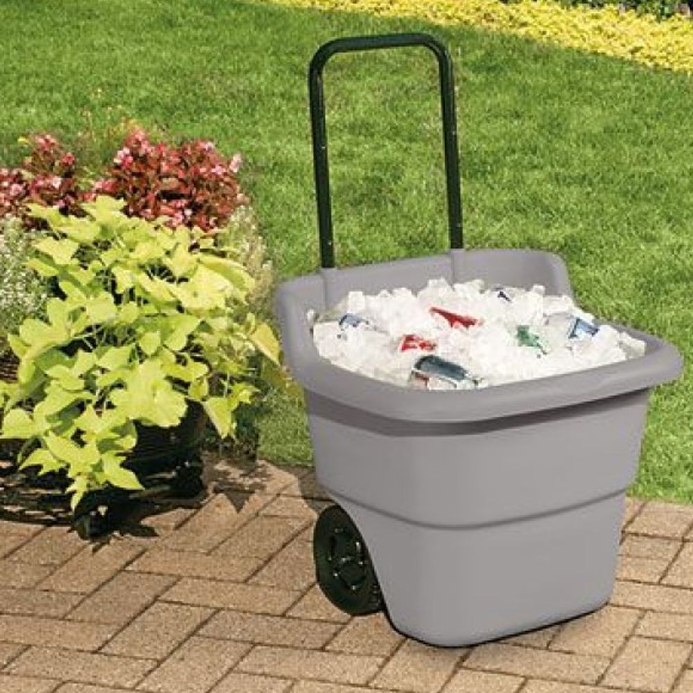 Suncast, Grey Poly Lawn & Garden Cart, LC1250L