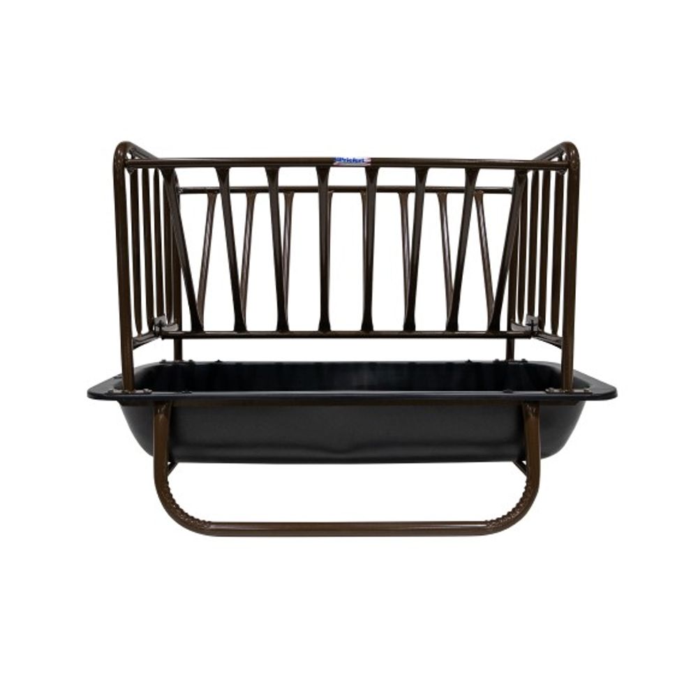 Priefert, 5' Brown Goat Feeder with Hay Rack