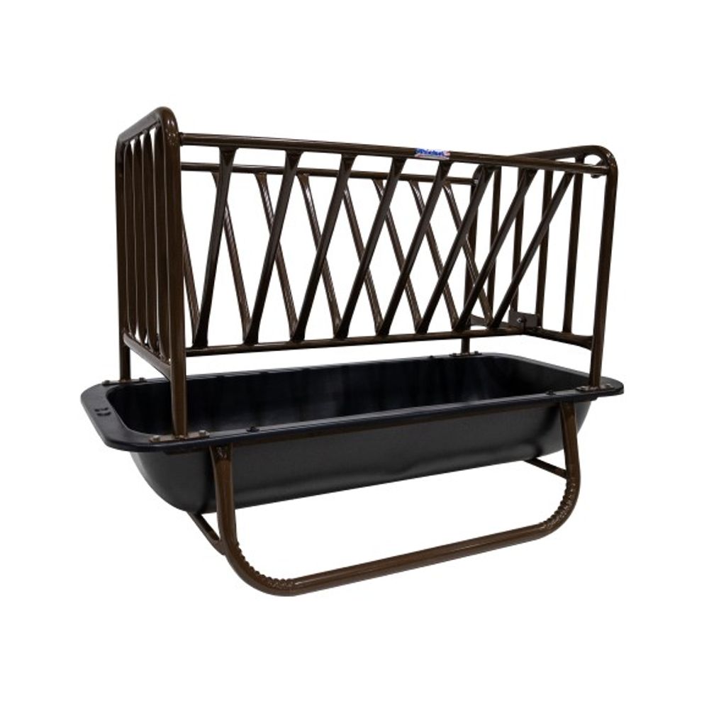Priefert, 5' Brown Goat Feeder with Hay Rack