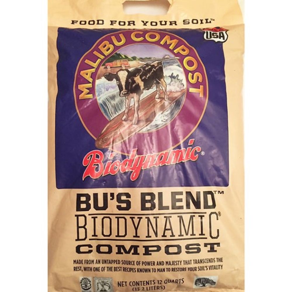 Malibu Compost, Bu's Blend Biodynamic Compost, 12 qt