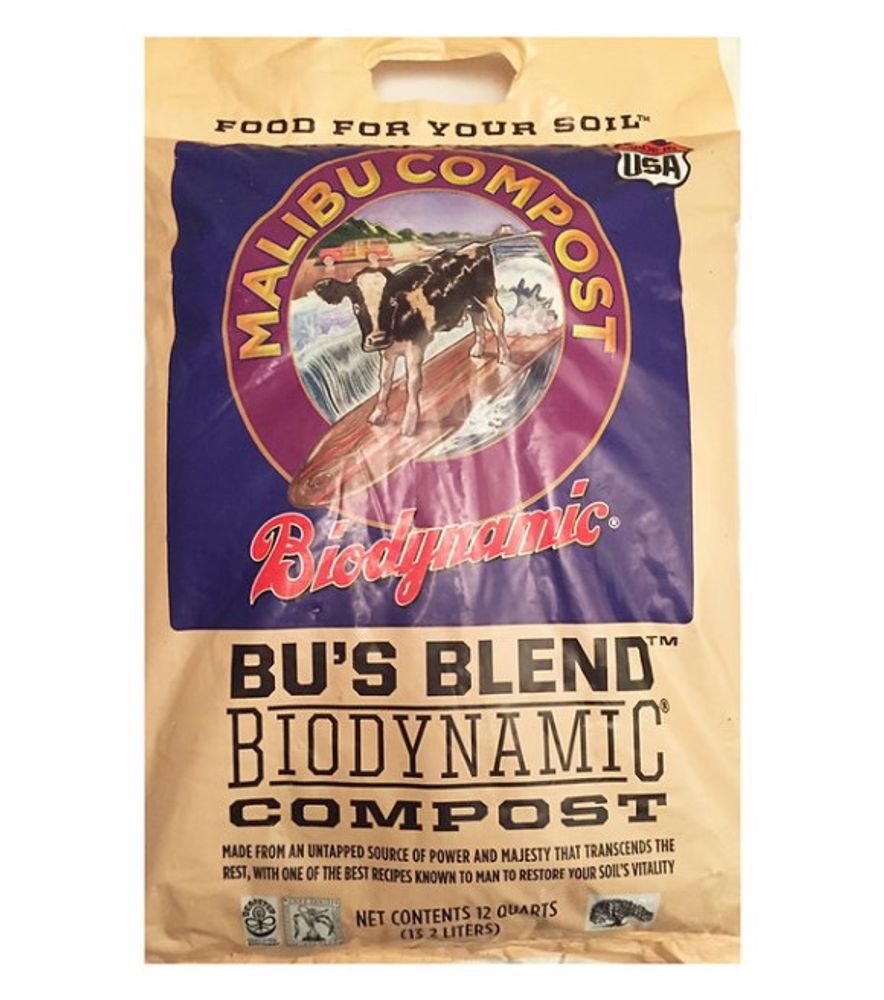 Malibu Compost, Bu's Blend Biodynamic Compost, 12 qt