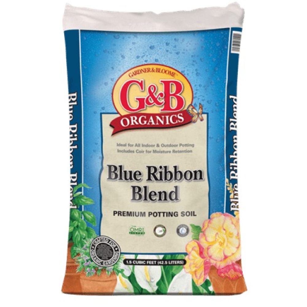 G&B Organics, Blue Ribbon Blend Potting Soil, 1.5 cu ft