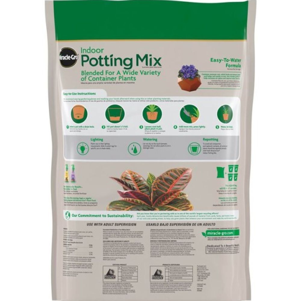 Miracle-Gro, Indoor Potting Mix, 6 qt