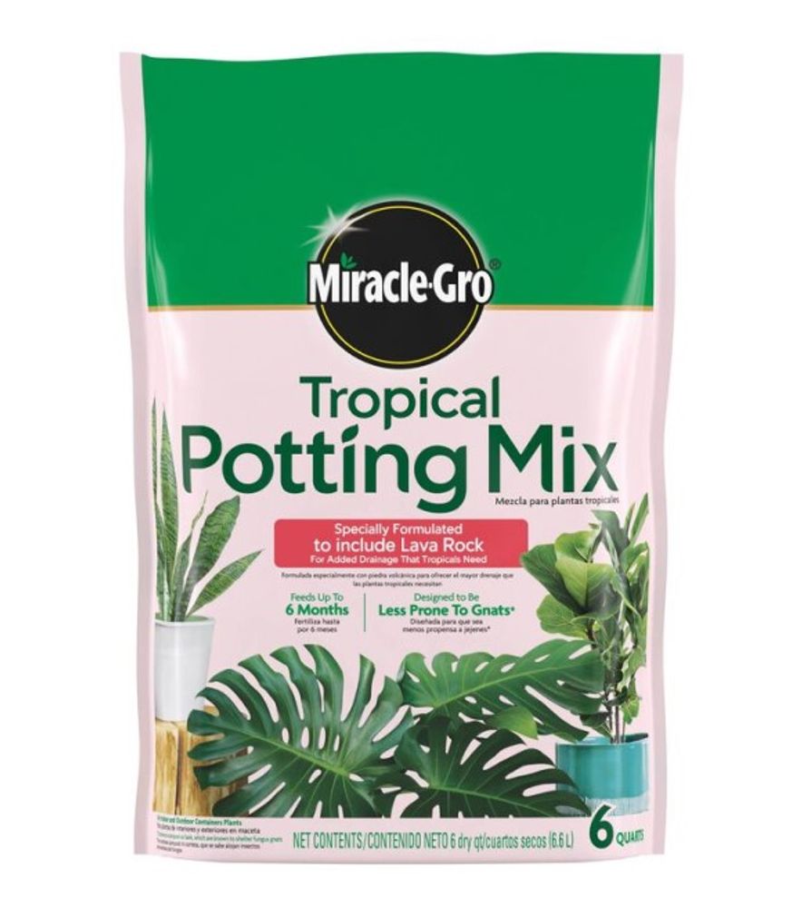 Miracle-Gro, Tropical Potting Mix, 6 qt